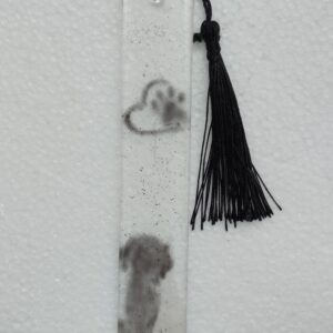 Marque-page empreinte et chien - Résine époxy