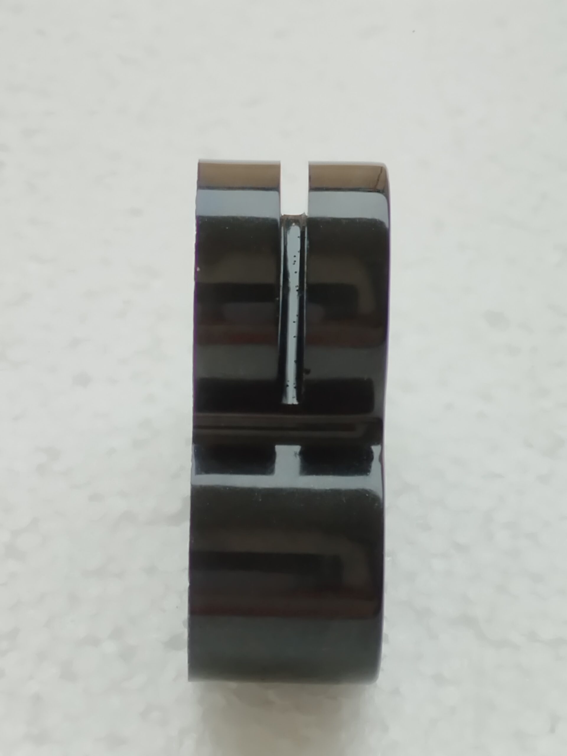 Porte-photo cœur noir intense - Résine époxy – Image 2