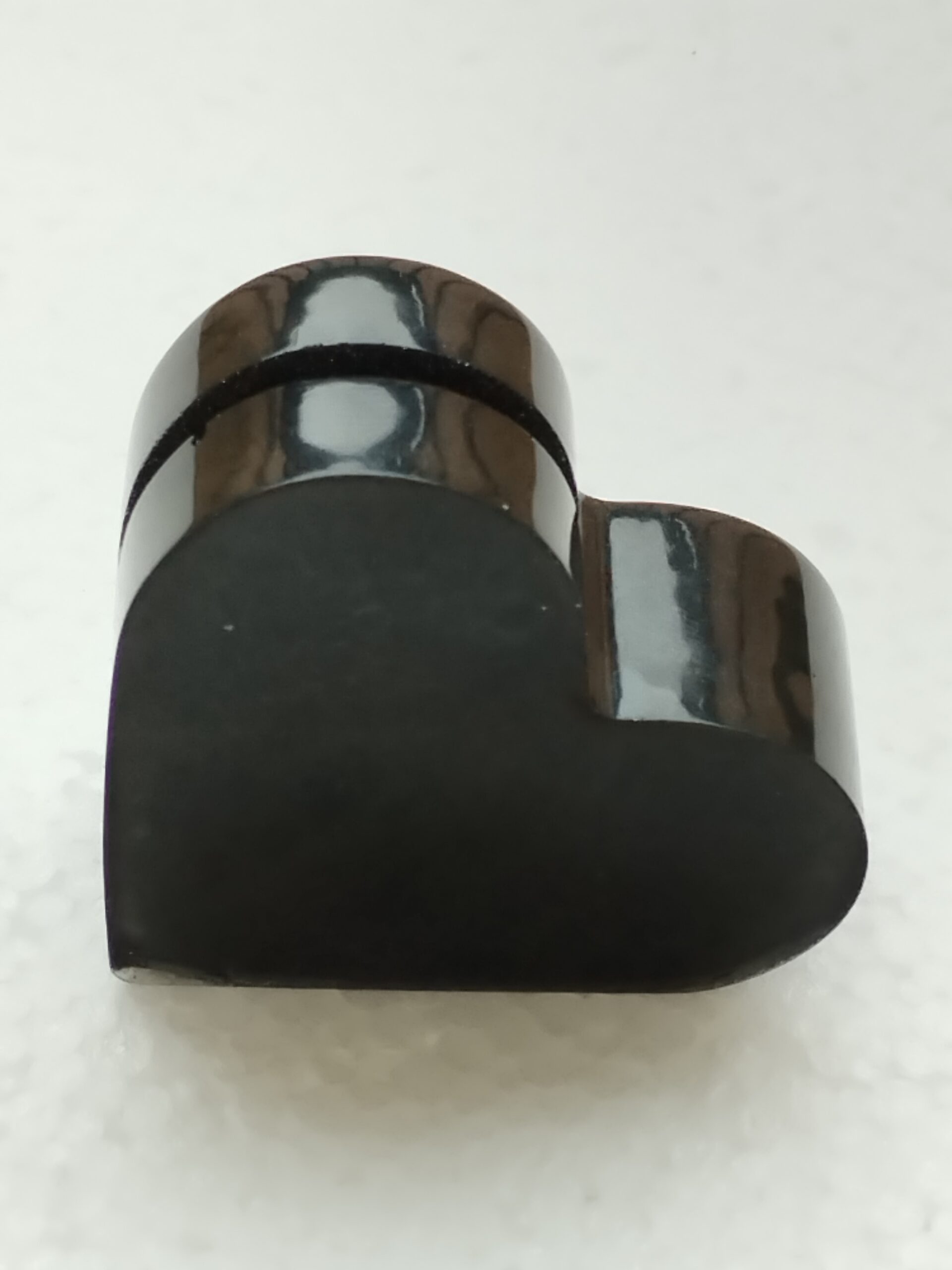 Porte-photo cœur noir intense - Résine époxy – Image 3