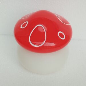 Boîte champignon blanche et rouge - Résine époxy