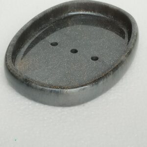 Porte-savon gris pailleté - Résine époxy