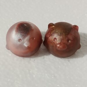 Mini Têtes d'Animaux en Résine – Teintes Cuivrées et Irisées