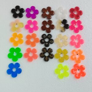 Pampilles Floréa en Résine – Accessoires pour Créoles