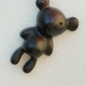 Pendentif Ours Noir en Résine Époxy