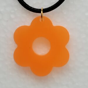 Pendentif Fleur Pop – Orange
