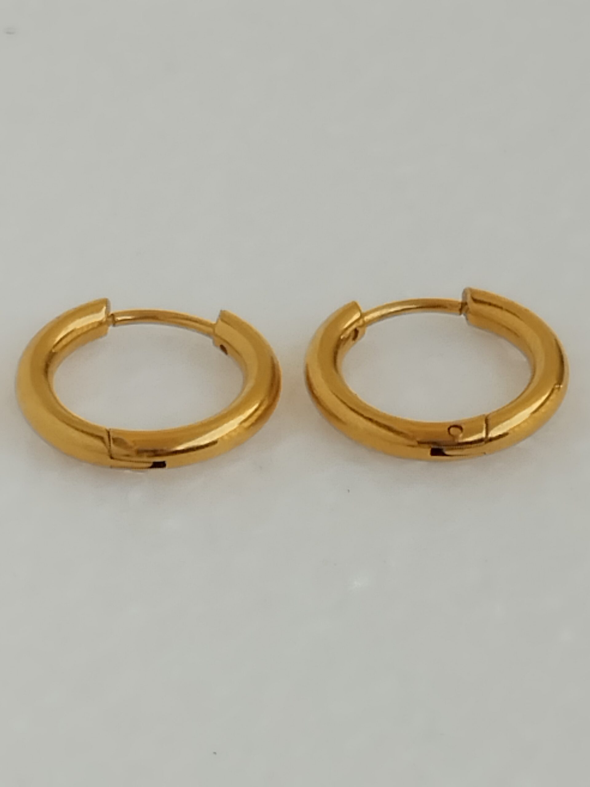 Petites Créoles Dorées à Personnaliser – Acier Inoxydable – Image 2