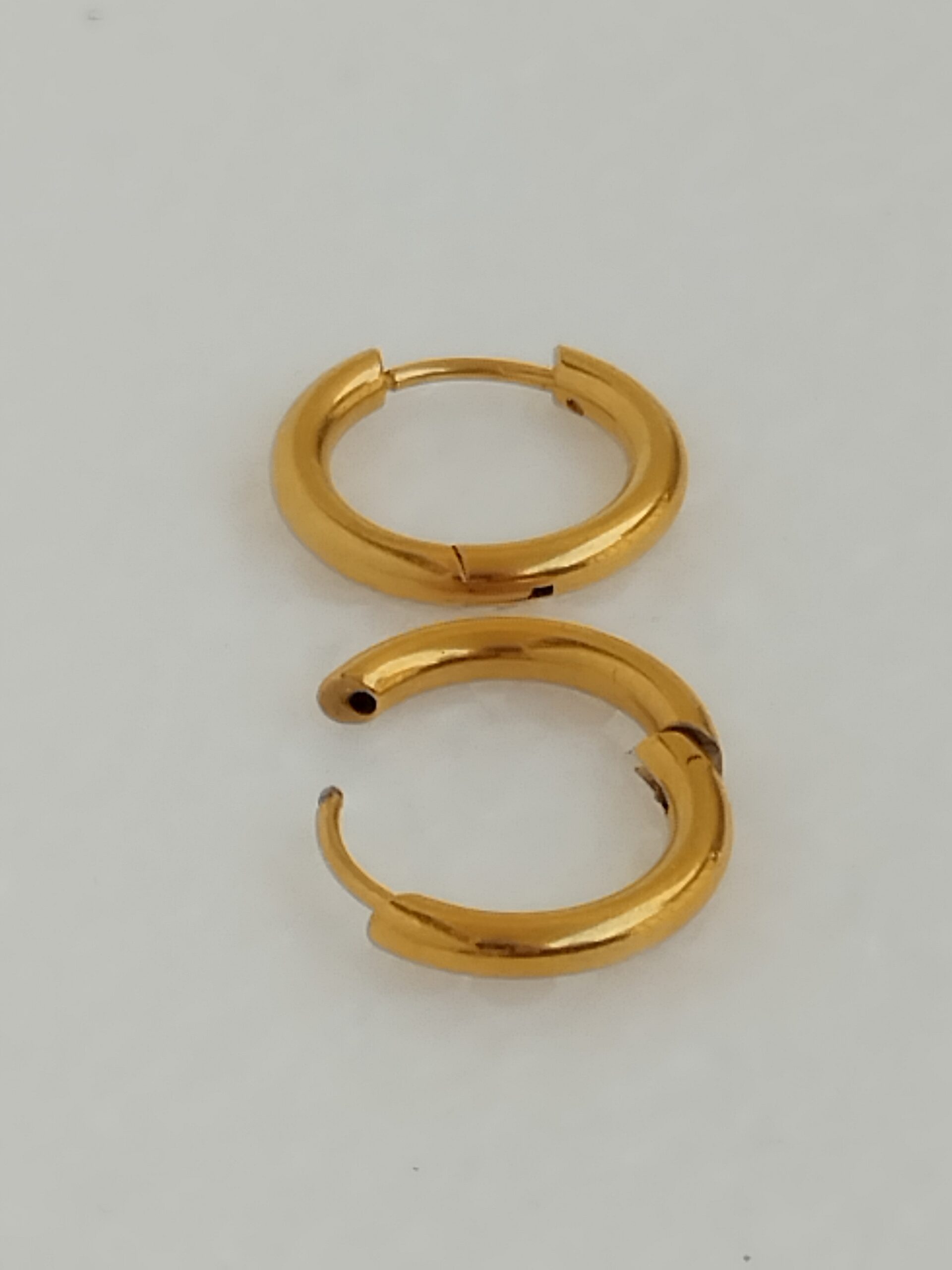 Petites Créoles Dorées à Personnaliser – Acier Inoxydable – Image 3