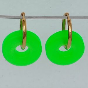 Orya Vert fluo – Pampilles en résine