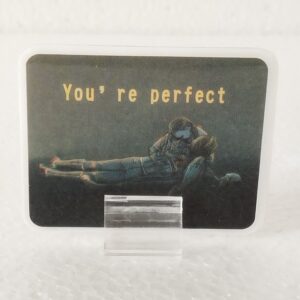 Carte illustrée "You're Perfect" – Duo Jinx & Silco sur socle