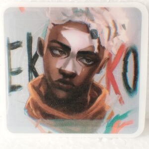 Aimant en résine Arcane – Portrait d’Ekko