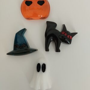 Lot de 4 décorations Halloween en résine – Édition Dracristal