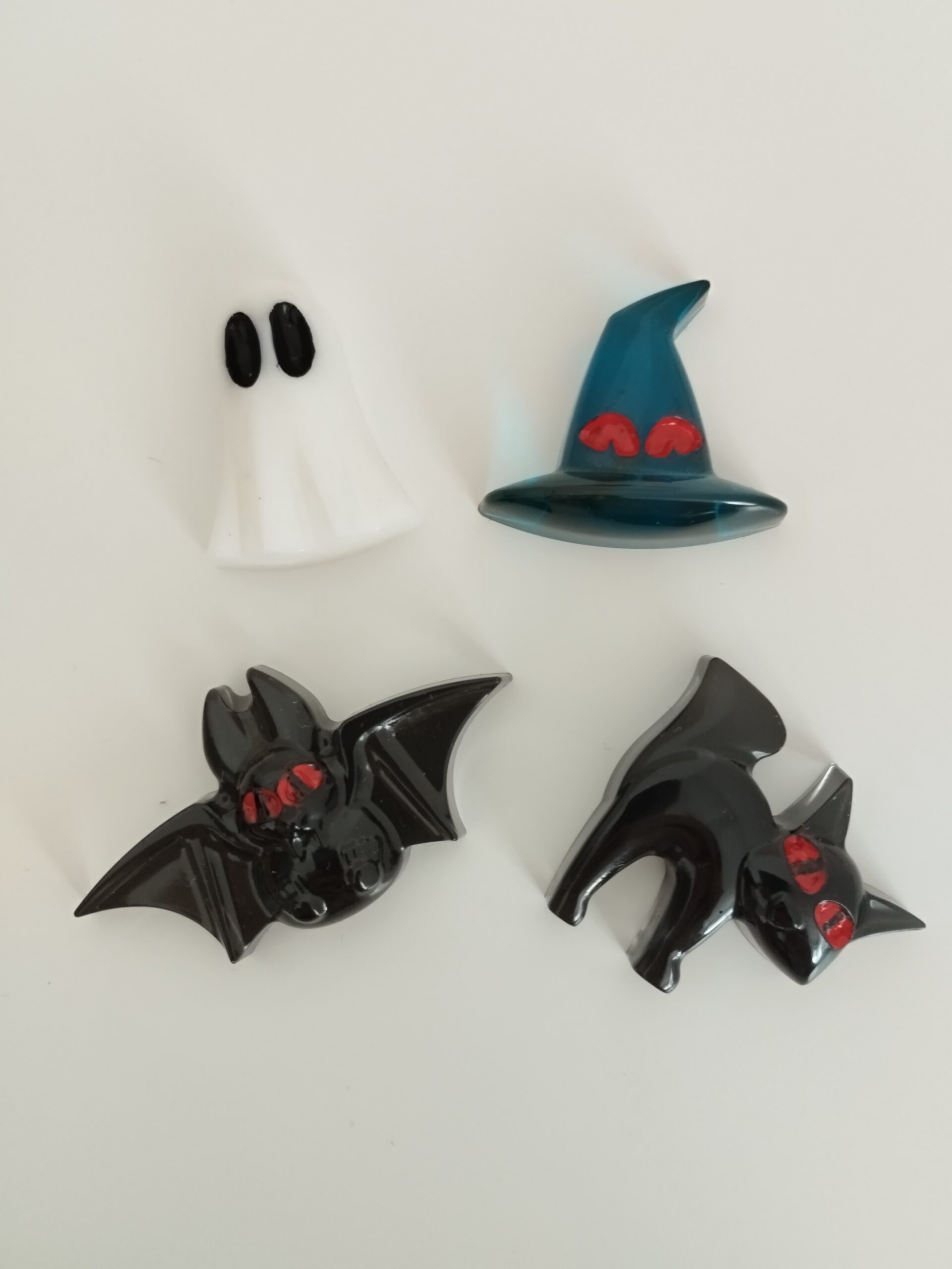 Décorations Halloween en résine – Lot de 4 pièces (fait main) – Image 3