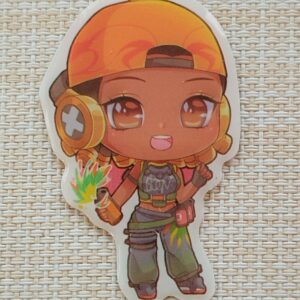 Carte résinée chibi "GG Gamer"