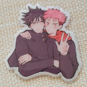 Carte résinée "Yuji & Megumi – Jujutsu Kaisen"